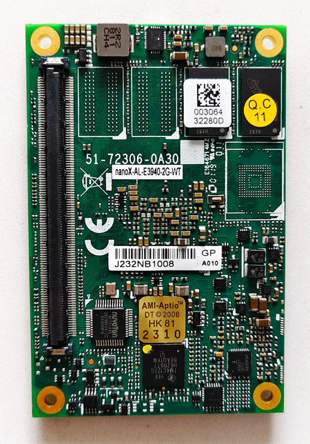 51-72306-OA30  nanoX-AL-E3940-2G-WT   COM Express Mini Size Type 10 Module with Intel Atom® E3900 series, Pentium®, and Celeron® SoC (formerly codename: Apollo Lake)