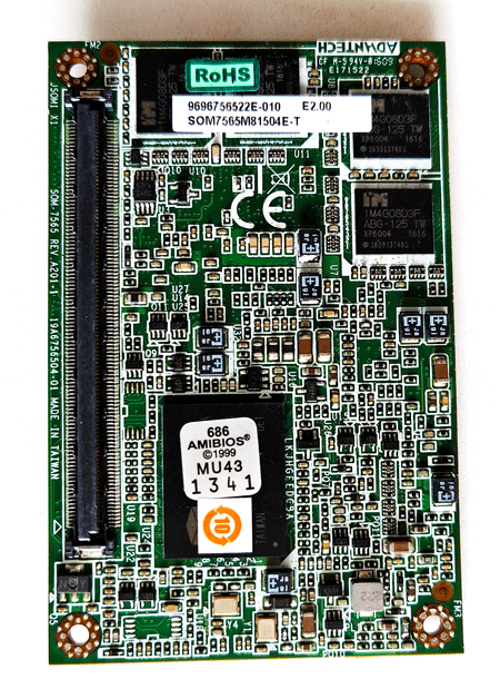 SOM-7565 REV.A201-1   9696756522E-010.E2.00    19A6756504-01  Intel® Atom™ Processor N2600/N2800COM Express® SOM-7565 A2 Mini Module