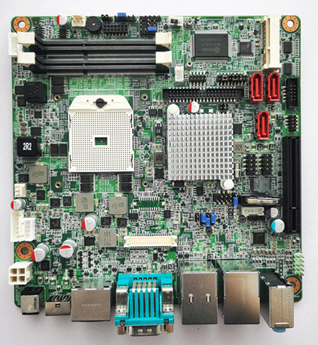 AIMB-224 REV.A1   AIMB224G21301E-T 9696022400E-001    AMD R-series Quad Core/Dual Core Mini-ITX with VGA/LVDS/DP++/eDP, 6 COM and Dual LAN