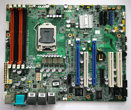 ASMB-781G4 REV A1   19A6S78102    LGA 1155 Intel® Xeon® E3/ 2ndGeneration Core™ ATX Server Boardwith 1 PCIe x16 or 2 PCIe x8, Quad LANs