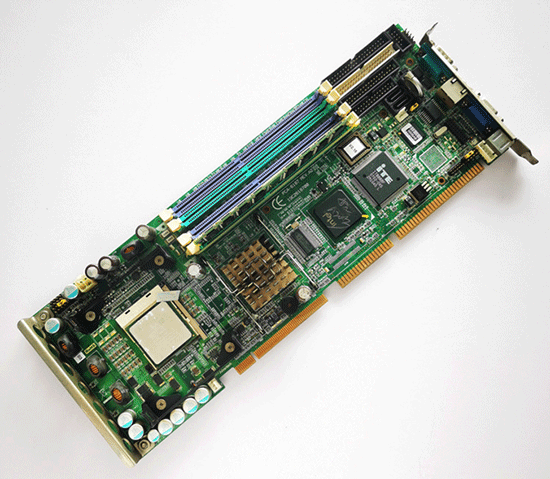 PCA-6187VE REV A2  19C2618700  9696618741E   Socket 478 Pentium® 4/Celeron® D/ Celeron Processor Card with VGA/ Dual GbE LAN/SCSI