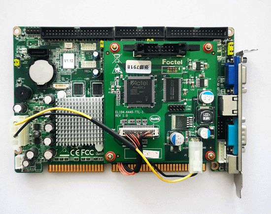 PCA-6743 REV 1.0     9692674301E   ISA半长单板电脑，研华DM&P Vortex86DX CPULVDS/LAN/PC104/CFC/8 COM
