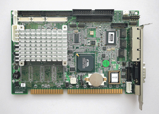 PCA-6775F REV A1 969K677510E  19AK677502   VIA ISA Half-sized SBC, withVGA/LVDS/TTL/LAN/SSD/USB 2.0