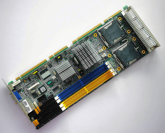 PCE-7214G2  REV  A1  9692721401E  19C2721405   Dual LGA771 Quad Core Xeon/Xeon LV SHB with  VGA Dual GbE