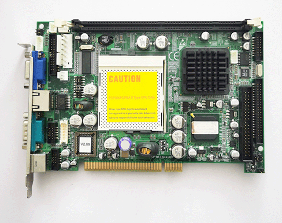 PCI-6780  REV A2  19AK687000  PCI6870F8002E-T   Socket 370 PCI Half-sized SBC, VGA/LAN/CFC II