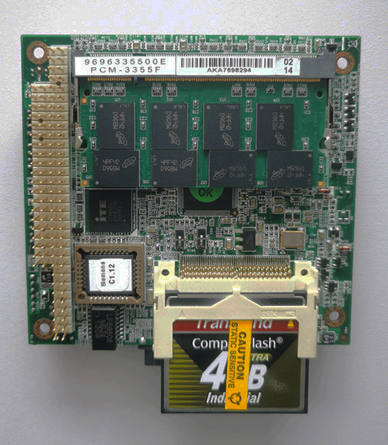 PCM-3355F   9696335500E    AMD LX800/LX600 PC/104 SBC, VGA, TTL,Ethernet, USB, COM, CF