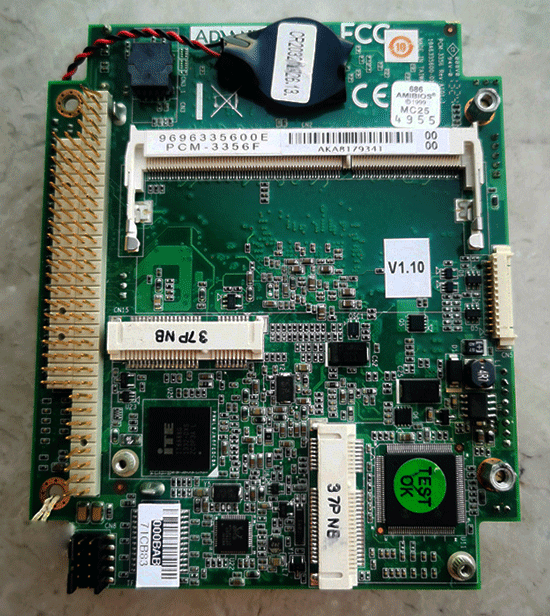 PCM-3356  REV  A101-01  19A6335600-01  9696335600E    AMD T16R,T40E, PC/104 SBC, VGA,LVDS, LAN, USB, COM, SATA