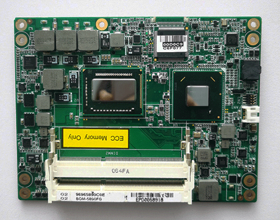 SOM-5890FG REV B1 01-2   19C6589011   96965890COE   2nd Gen. Intel® Core™ ProcessorCOM Express® Basic Module